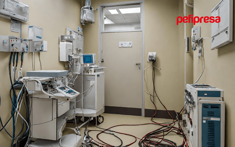 riscos de incendio eletrico em hospitais