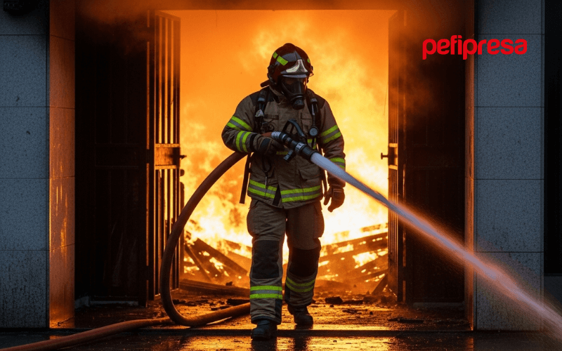 Guias prestacionales limites visibilidad radiacion proteccion incendios bomberos