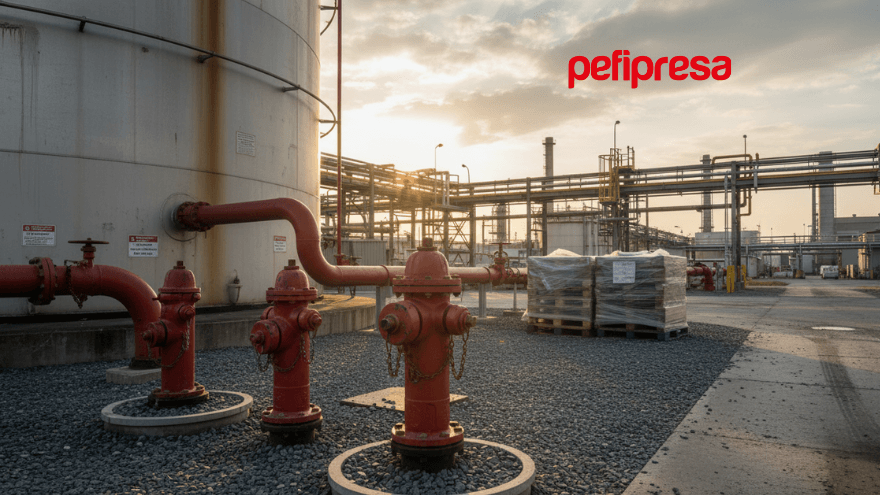 Fire hydrant network in industrial establishment according to RSCIEI regulations